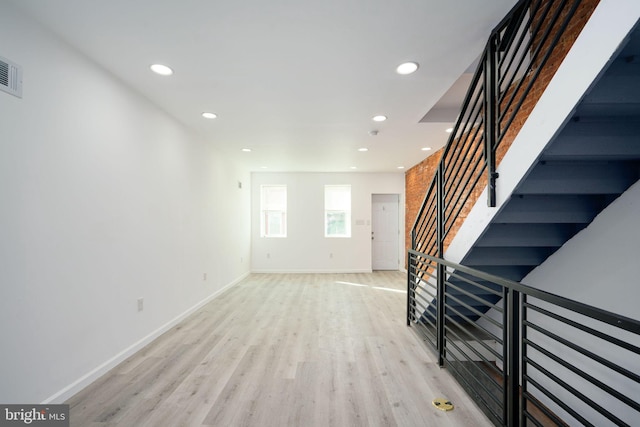 entryway featuring light hardwood / wood-style flooring