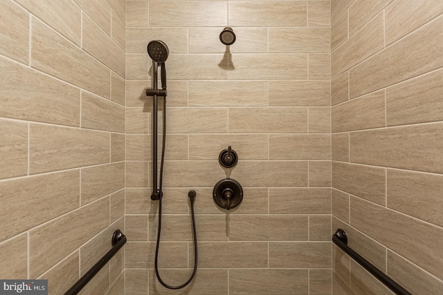 details with tiled shower