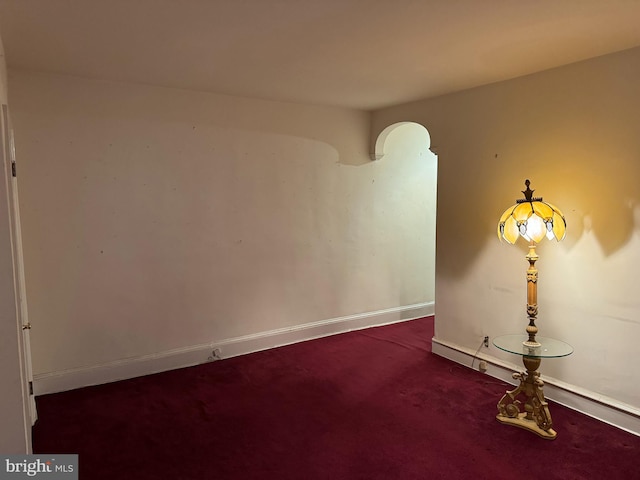 unfurnished room with carpet