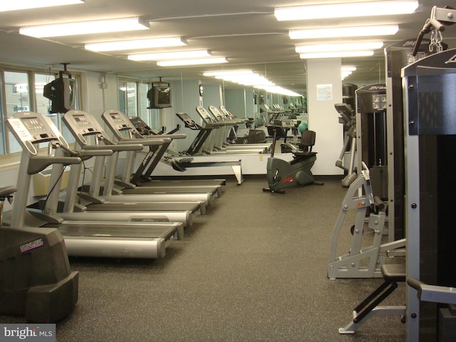 view of gym