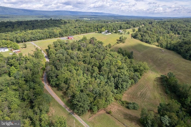 view of aerial view