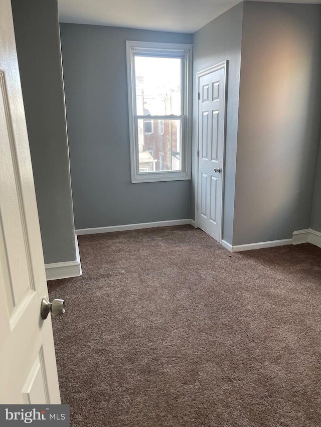 view of carpeted empty room