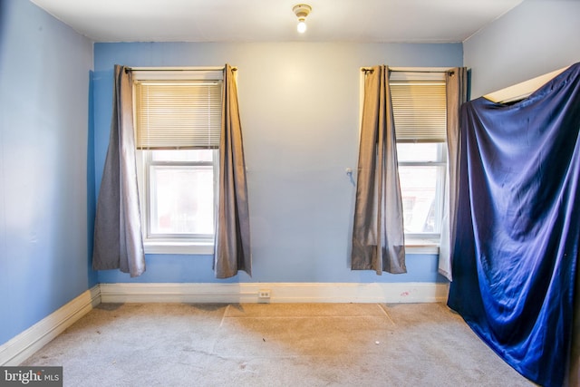 view of carpeted empty room