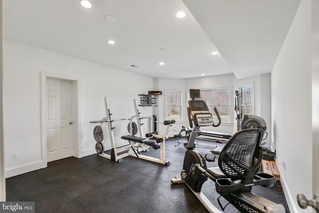 view of exercise room