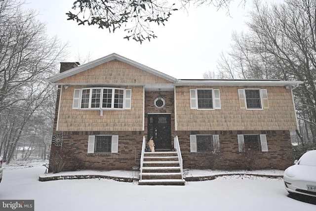 view of split foyer home