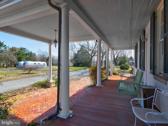 view of deck