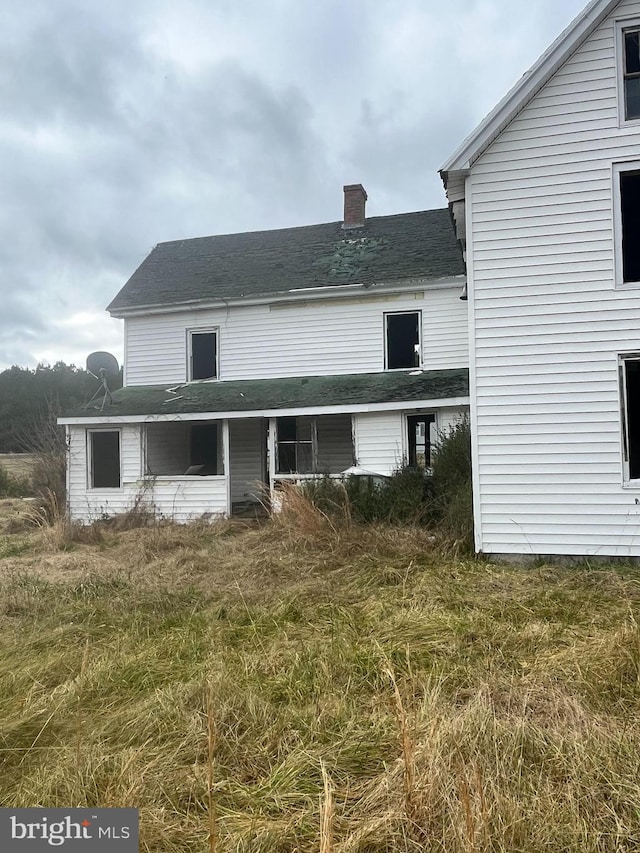 view of rear view of property