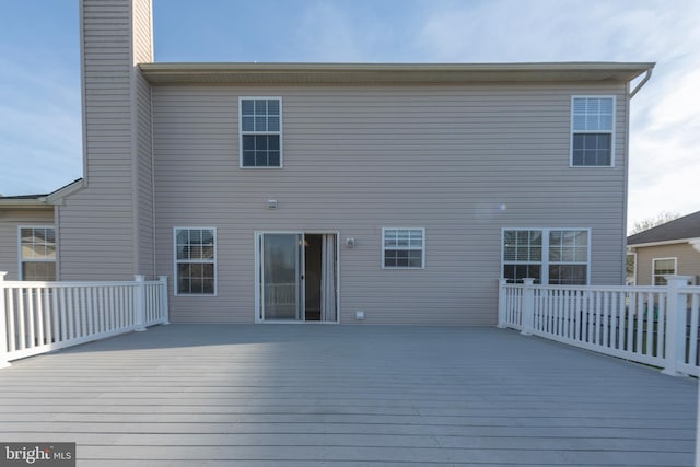 exterior space featuring a deck