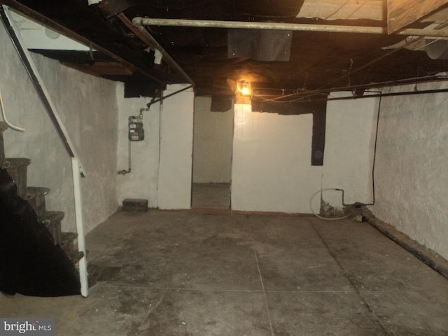 view of basement