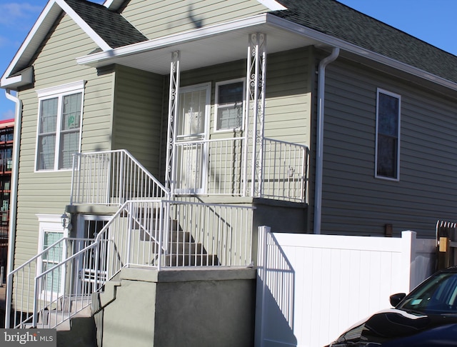 exterior space featuring a porch