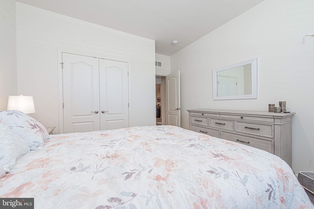 bedroom featuring a closet