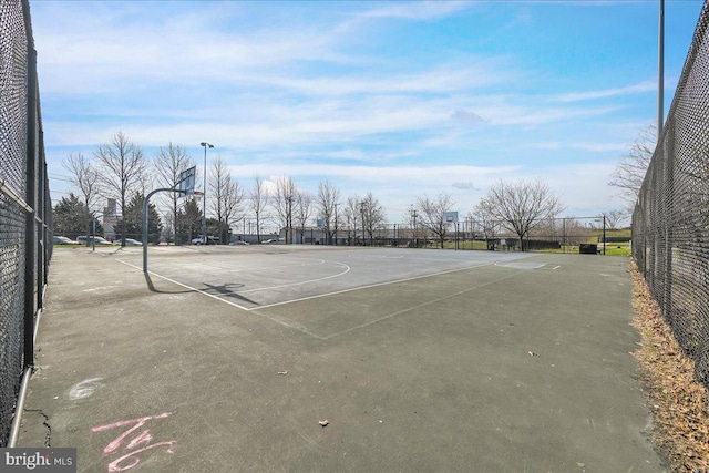 view of basketball court