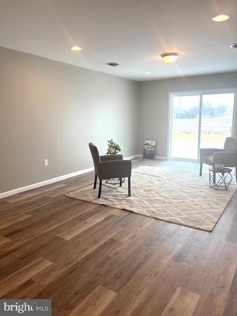 19 Pacific Ave, Milroy, PA 17063 - home office with dark hardwood / wood-style flooring