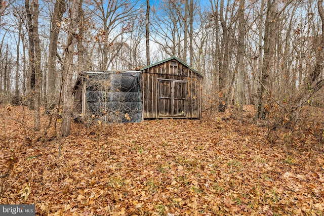 view of shed / structure