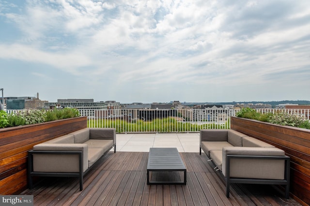 deck featuring an outdoor hangout area