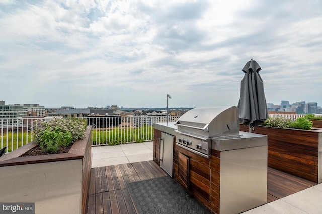 view of patio / terrace with area for grilling