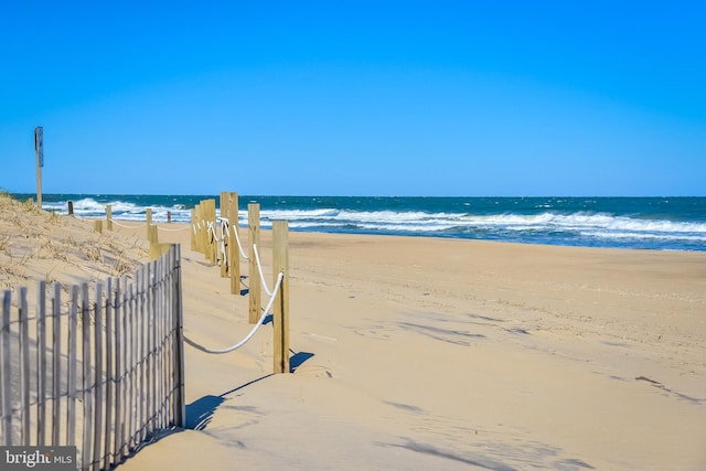 water view featuring a view of the beach