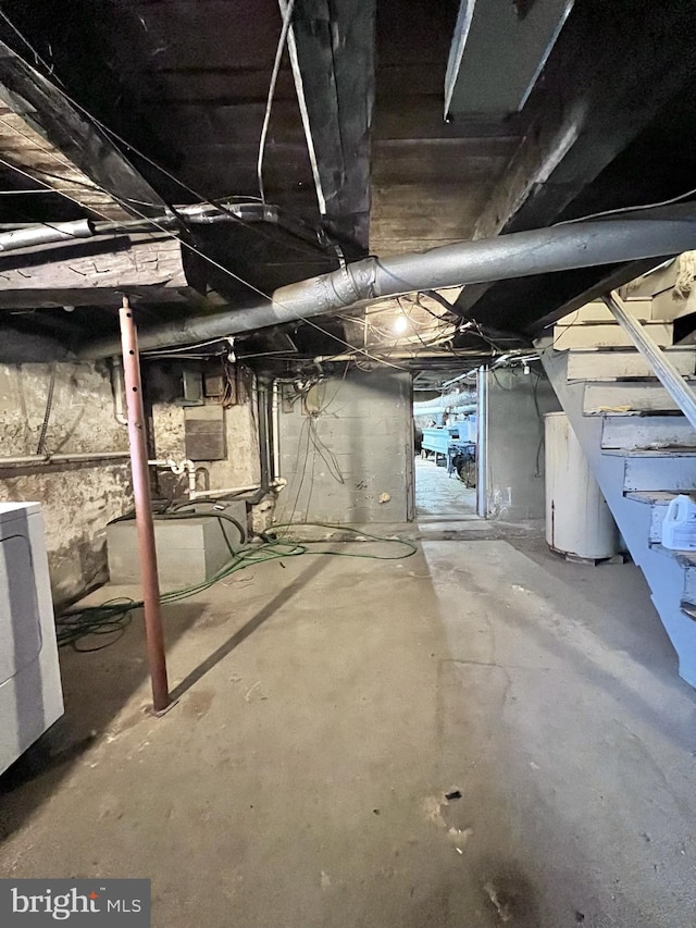 view of basement