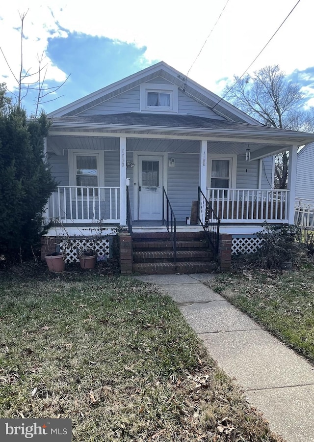 view of front of home with a porch