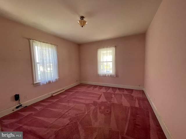 view of carpeted empty room