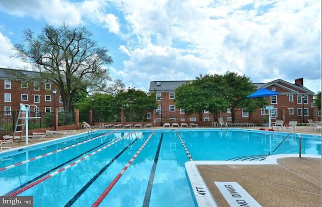 view of pool