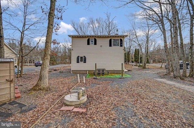 view of rear view of property