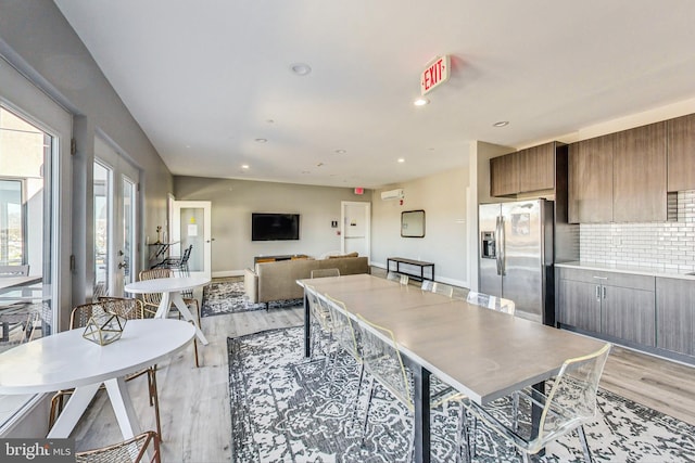 interior space featuring light hardwood / wood-style floors