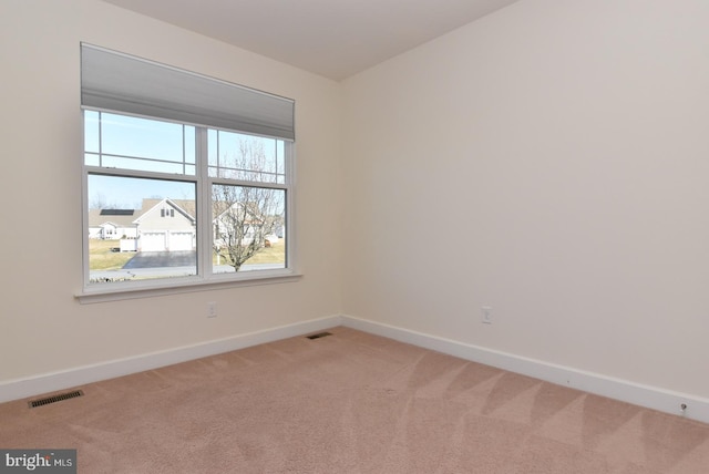 view of carpeted empty room