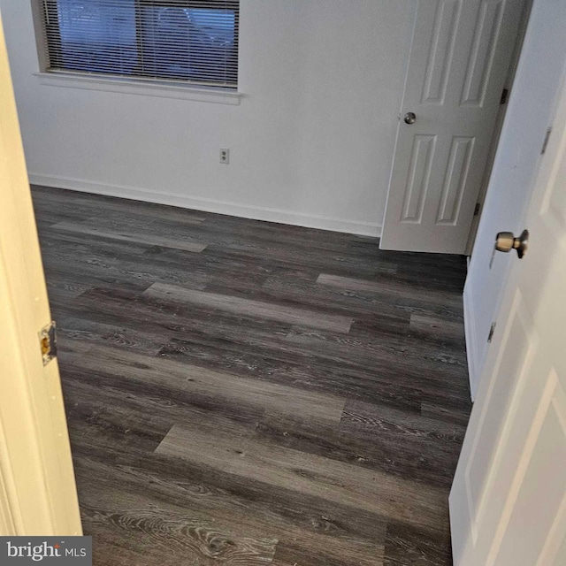 interior space featuring dark hardwood / wood-style flooring