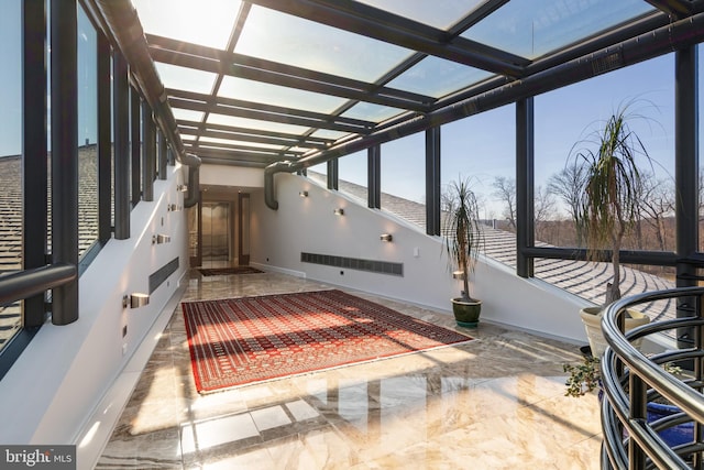 view of sunroom / solarium