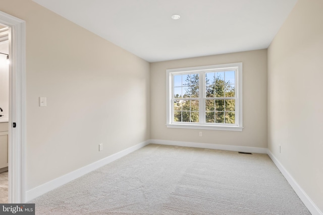 view of carpeted empty room