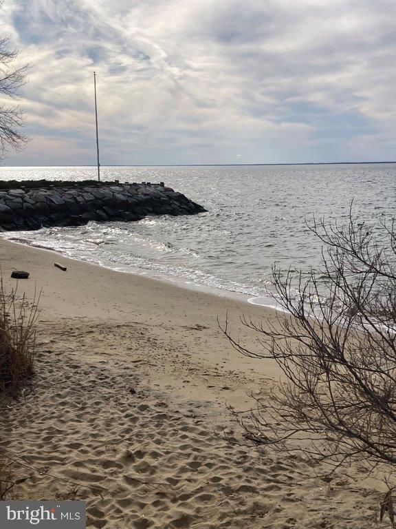 property view of water with a view of the beach