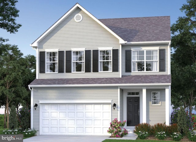 LOT16A Meadow St, Saint Michaels, MD 21663 - traditional home featuring a garage, driveway, and a shingled roof