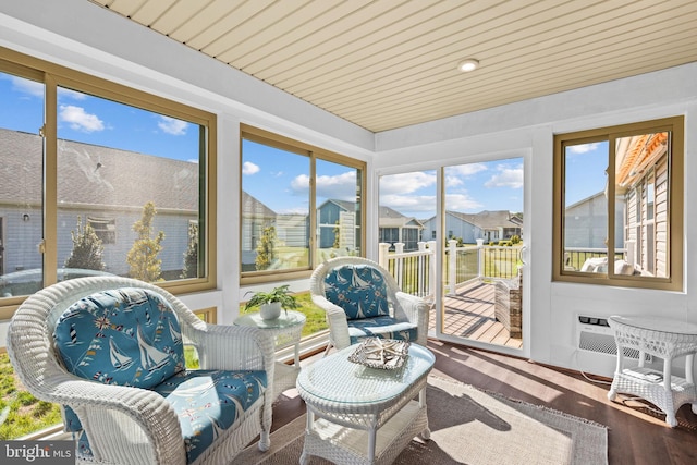 view of sunroom / solarium