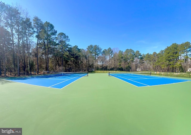 view of sport court