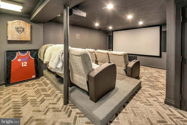 view of home theater room