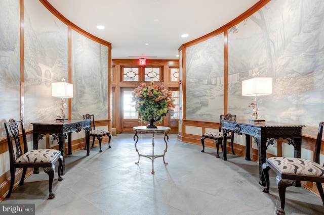 view of tiled entryway