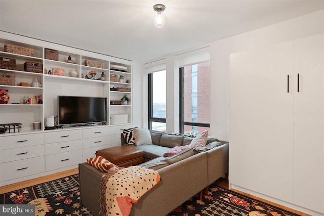 interior space featuring hardwood / wood-style floors