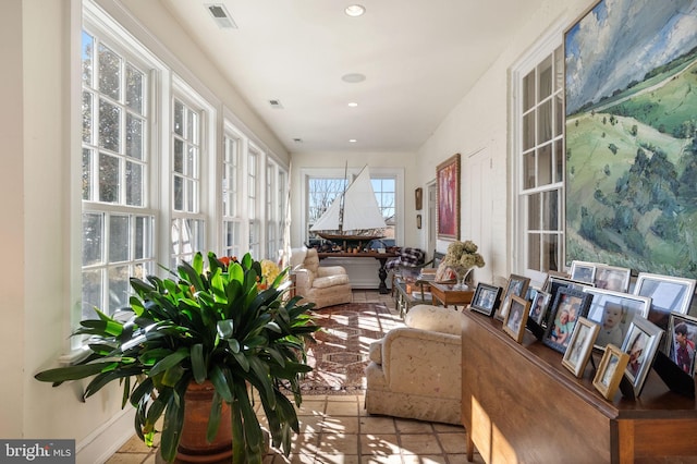 view of sunroom