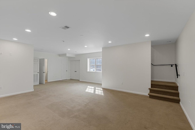 view of carpeted empty room