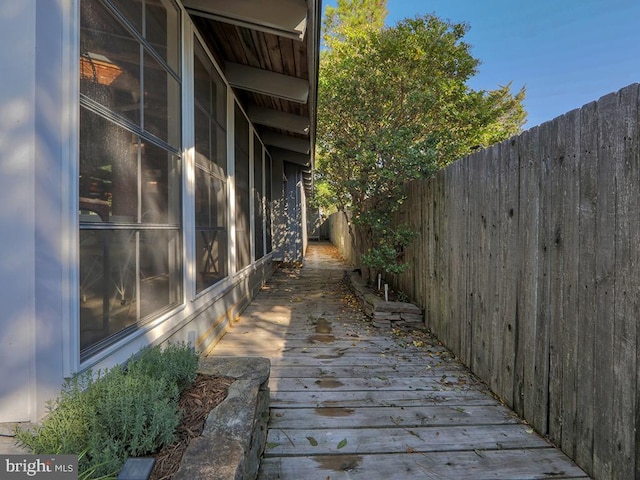 23 Jersey St, Dewey Beach, DE 19971 - wooden terrace with a fenced backyard