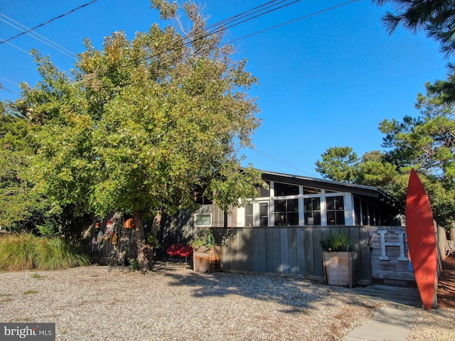 view of side of property