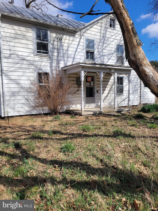 view of back of property