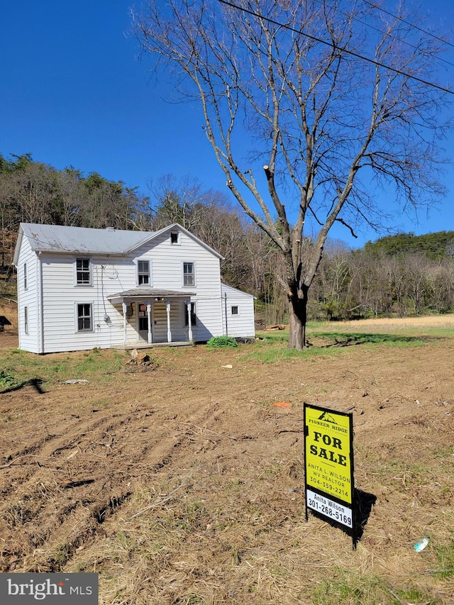 view of back of property