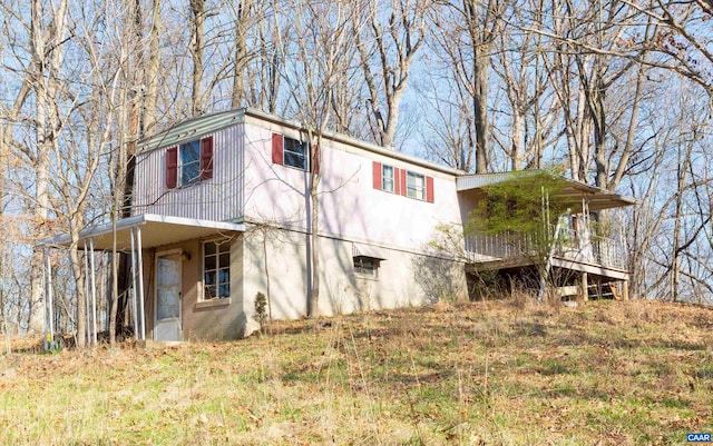 view of rear view of house