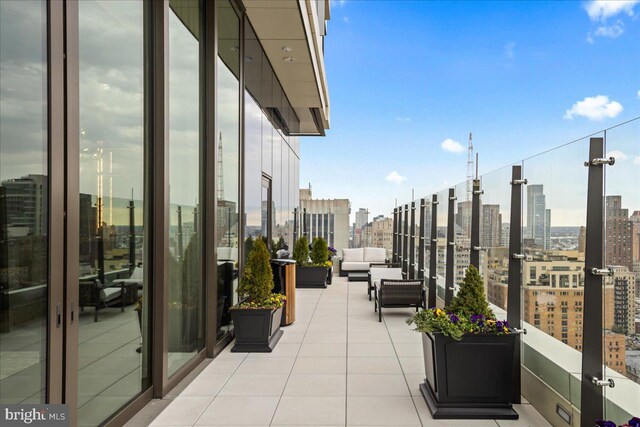 balcony with an outdoor living space