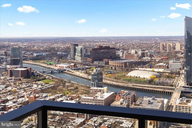 city view featuring a water view