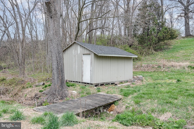 view of outdoor structure