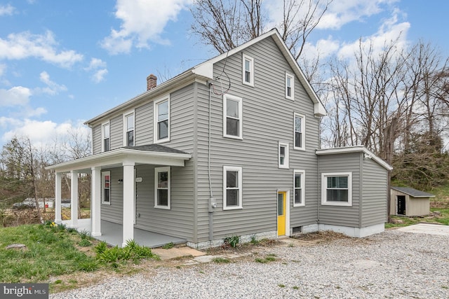 view of front of house with a porch