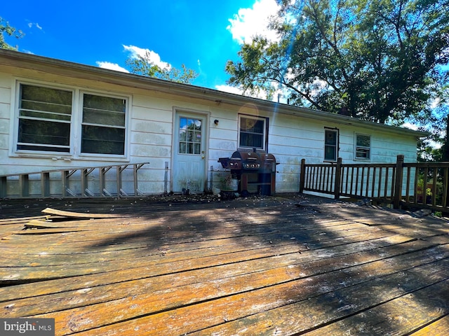 exterior space featuring a deck